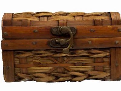 Antique Chest Low-poly 3D model