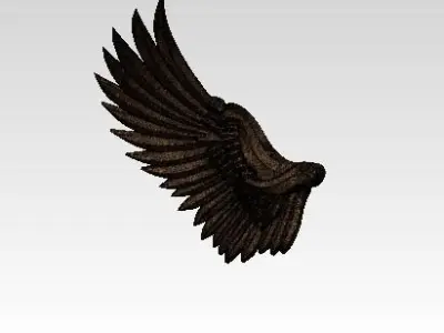 Bird Angel Wing Modern Art Jewel 3D print model