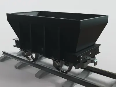 Coal Black brown anthracite 3D model
