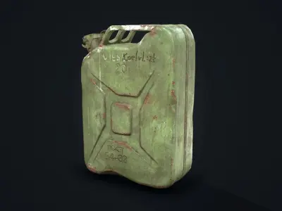 Fuel canister Low-poly 3D model