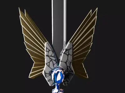 SWORD MODEL Low-poly 3D model purchase