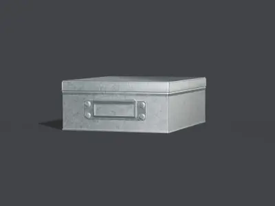 Galvanized Iron Box 002 S 3D model