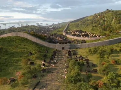 Ancient city 3D model buy