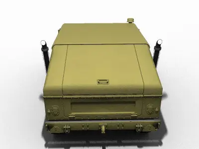 hummer low poly humvee Low-poly 3D model