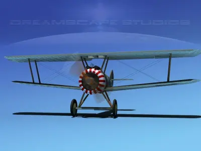 Sopwith Camel 3D model by Dreamscape from CGTrader (Rigged)