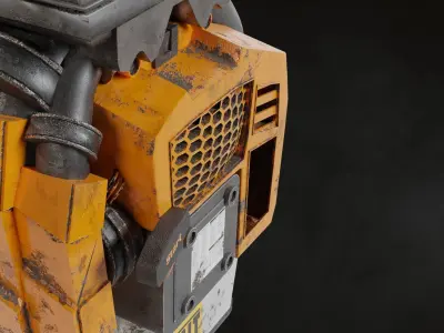 Leaf Blower PBR 3D model