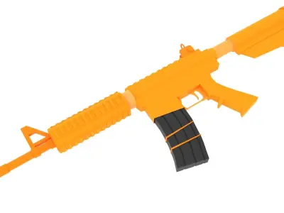 Low Poly Rifle - M4A1 Low-poly 3D model