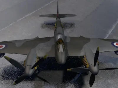 DeHavilland Hornet F Mk-1 3D model