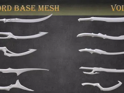 Sword Base Mesh Vol 01 3D model