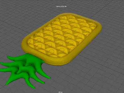 PINEAPPLE INFLATABLE MATTRESS 3D model
