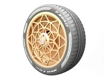 Wheel Tire 5 3D model