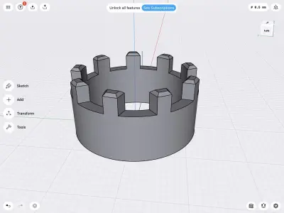 12 -6mm prong compartment stl file 3D print model