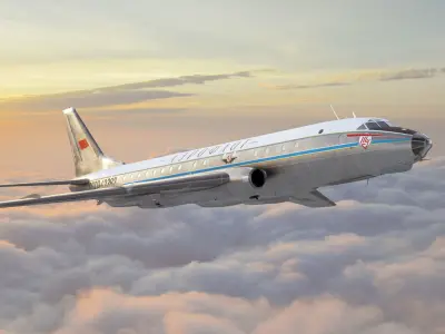 Tu-104 3D model