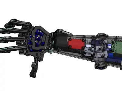 Mechanical Bionic Hand Free 3D model