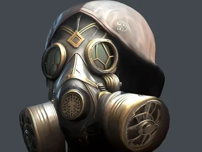 helmet 3d model military combat  Military scifi helmet Low-poly Low-poly 3D model