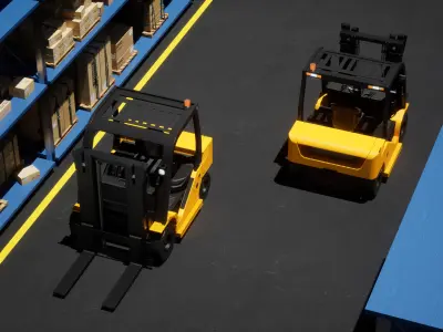 lift truck-forklift 3D model