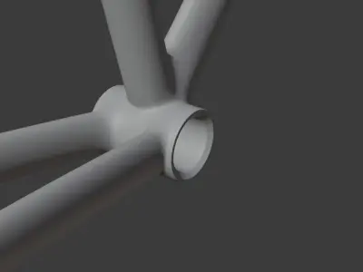 Bicycle Frame Free low-poly 3D model