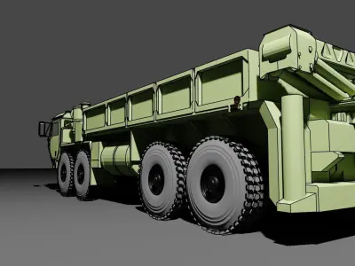 M997 Hemtt Oshkosh MLRS Ammunition Truck 3D print model