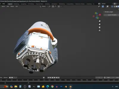 Gaganyaan ISRO India Crew Module and Service Module 3D model
