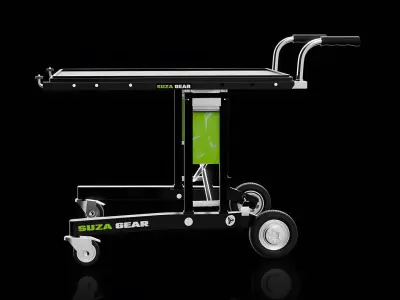 Realistic 3D Trolley table for Industrial Environments 3D model