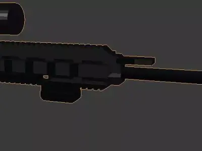 HK 417 Suppressed Free 3D model