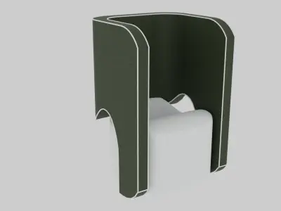 Privacy chair 3D model
