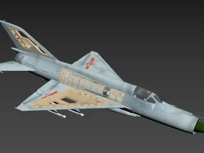 Finback J-8 3D model