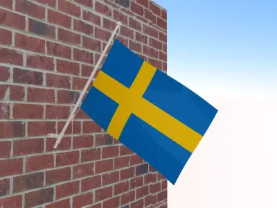 Flag of Sweden 3D model
