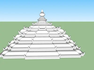 indian temple dome  3D model