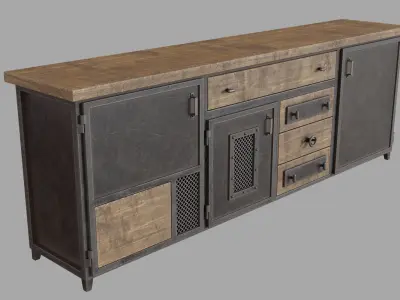 5 Industry Consoles 3D model