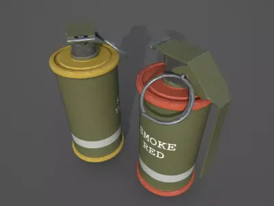 M18 SMOKE GRENADE Low-poly 3D model buy