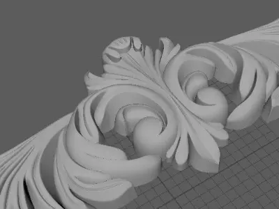 dekor ornate scroll 3D model