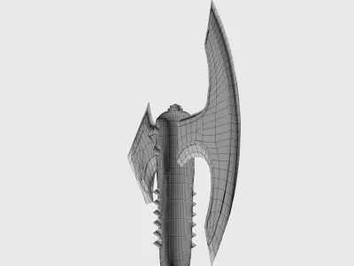 Vikings Axe Low-poly 3D model purchase