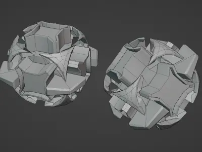Sci-Fi prop Low-poly 3D model get
