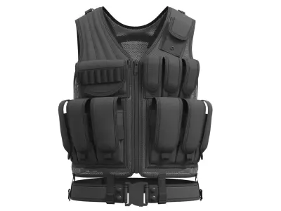 UTG 547 Law Enforcement Tactical Vest - Marvelous Designer 3D model