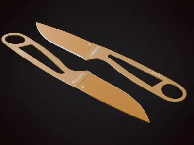 Knife 1 J Low-poly 3D model