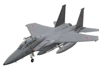 F-15J Eagle Japan Air Self Defense Force Low-poly 3D model