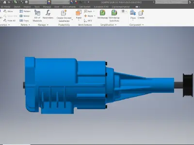 Engine COMPRESSOR 3d model 3D model