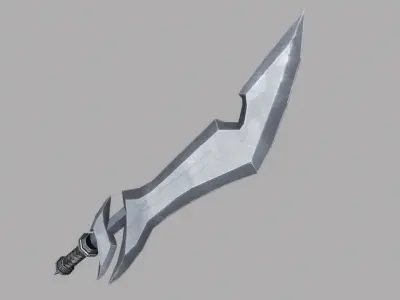 Sword Low-poly 3D model 52