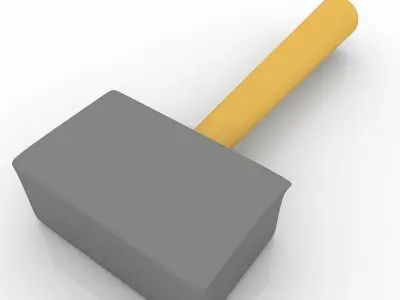 Sledgehammer hammer 3D model purchase