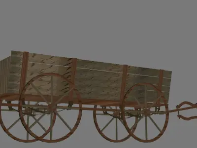 old wagon 3D model