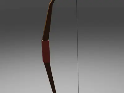 stylized bow 3D model