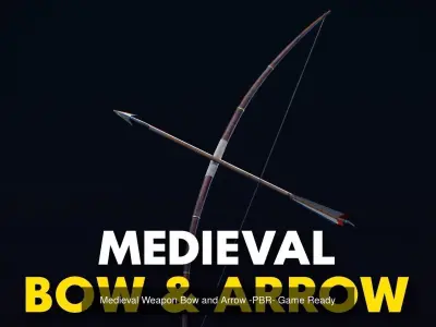 Medieval Weapon Bundle with weapon Rack - PBR - Game Ready 3D Model Pack