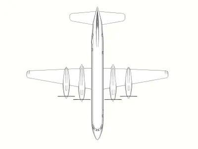 CANADAIR CL44 and CC106 YUKON 3D Print Model 3D print model