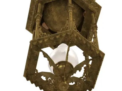 Middle Eastern Moorish Style Six-Sided Lantern 3D model