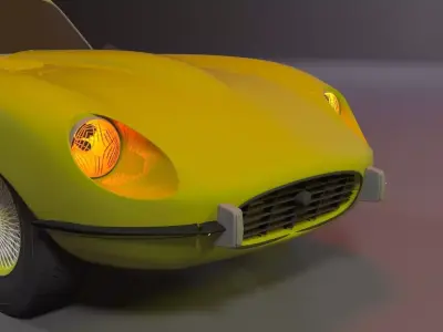 JAGUARR with air-lift-custem-spoiler  Free 3D model