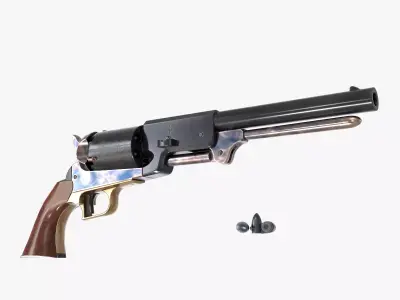 Colt Walker Low-poly 3D model