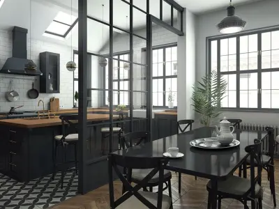 Kitchen 3D model 18