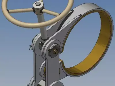 Band brake 250 mm diameter 3D model