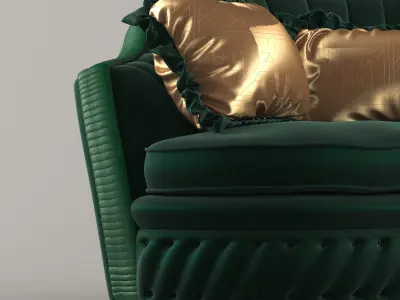 Sofa chester 2 seats 3D model
